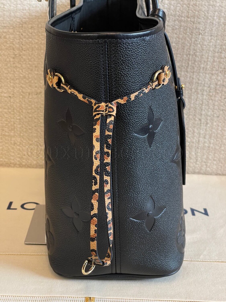 100% Original Louis Vuitton Neverfull Broidery schwarz Limited Edition